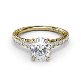 18Kt Yellow Gold Bridal Engagement Rings