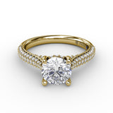 18Kt Yellow Gold Bridal Engagement Rings