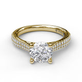 18Kt Yellow Gold Bridal Engagement Rings