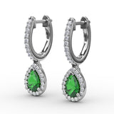 14Kt White Gold Color Fashion Earrings