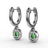 14Kt White Gold Color Fashion Earrings