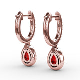 14Kt Rose Gold Color Fashion Earrings