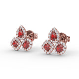 14Kt Rose Gold Color Fashion Earrings