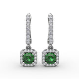 14Kt White Gold Color Fashion Earrings