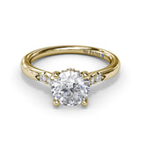 18Kt Yellow Gold Bridal Engagement Rings