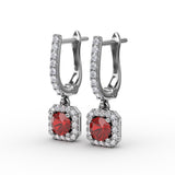 14Kt White Gold Color Fashion Earrings