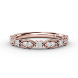 18Kt Rose Gold Bridal Bands