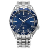 Citizen Eco-Drive Sport Luxury Carson Mens Stainless Steel