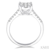 Oval Shape Lovebright Essential Diamond Engagement Ring