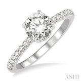 Semi-Mount Diamond Engagement Ring