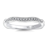 True fit matching diamond wedding band and a beautiful reminder of that special day for years to come.