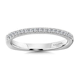 True fit matching diamond wedding band and a beautiful reminder of that special day for years to come.