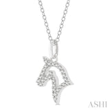 Horse Petite Diamond Fashion Pendant