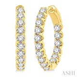 Inside-Out Diamond Hoop Earrings