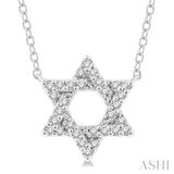 Star Of David Petite Diamond Fashion Pendant