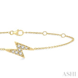 Lightning Bolt Petite Diamond Fashion Bracelet