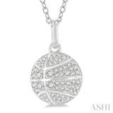 Basketball Petite Diamond Fashion Pendant