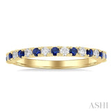 Gemstone & Petite Diamond Band