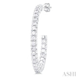 Inside-Out Diamond Half Hoop Earrings