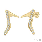 High Heel Petite Diamond Fashion Earrings