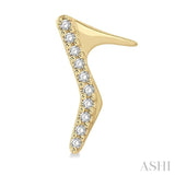 High Heel Petite Diamond Fashion Earrings