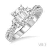 Fusion Diamond Engagement Ring