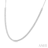 Halfway Diamond Tennis Necklace