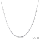 Halfway Diamond Tennis Necklace