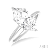 Marquise Shape Semi-Mount Diamond Engagement Ring