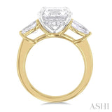 Round Shape Semi-Mount Diamond Engagement Ring