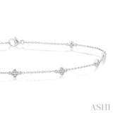 Clover Diamond Station Chain Anklet