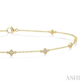 Clover Diamond Station Chain Anklet