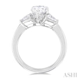 Pear Shape Semi-Mount Diamond Engagement Ring