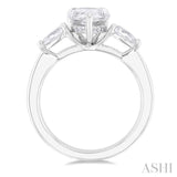 Pear Shape Semi-Mount Diamond Engagement Ring