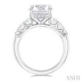 Round Shape Semi-Mount Diamond Engagement Ring