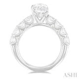 Marquise Shape Semi-Mount Diamond Engagement Ring