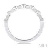 Stackable Bezel Set Diamond Wedding Band