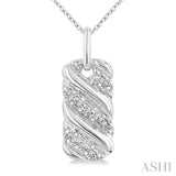 Silver Bold Diamond Fashion Pendant