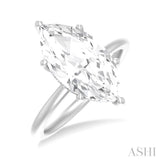 Marquise Shape Semi-Mount Diamond Engagement Ring