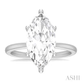 Marquise Shape Semi-Mount Diamond Engagement Ring