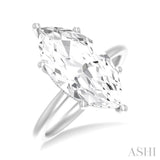 Marquise Shape Semi-Mount Diamond Engagement Ring