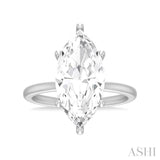 Marquise Shape Semi-Mount Diamond Engagement Ring