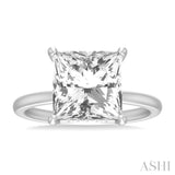 Princess Shape Semi-Mount Diamond Engagement Ring