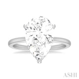 Pear Shape Semi-Mount Diamond Engagement Ring