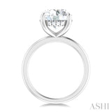 Round Shape Semi-Mount Diamond Engagement Ring