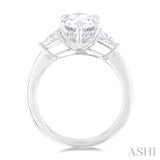 Marquise Shape Semi-Mount Diamond Engagement Ring