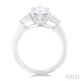 Marquise Shape Semi-Mount Diamond Engagement Ring