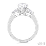 Pear Shape Semi-Mount Diamond Engagement Ring