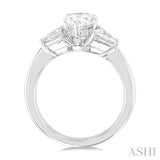 Pear Shape Semi-Mount Diamond Engagement Ring