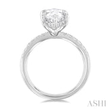 Marquise Shape Semi-Mount Diamond Engagement Ring